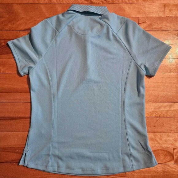 Calloway Bright Turquoise Collared T-Shirt size M - Picture 4 of 5